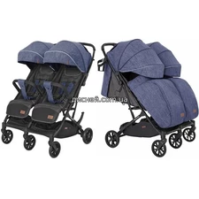 Коляска прогулочная Carrello Presto Duo CRL-5506 Oxford Blue, для двойни